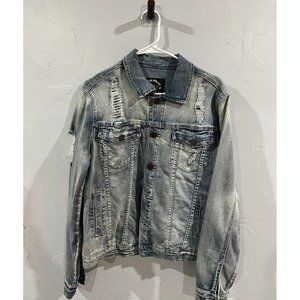 *SPRK premium & ripped denim jacket* Size Medium